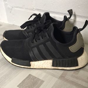 Black adidas NMDs